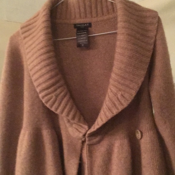 Talula Shawl Collar Wrap Sweater Cashmere Blend. - Picture 3 of 3